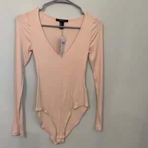 Nude forever21 bodysuit NWT